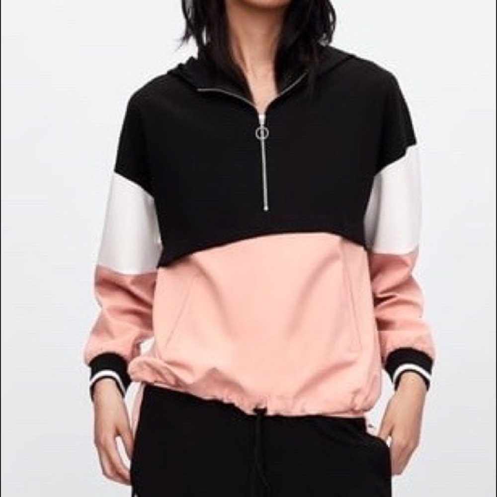 Pink/Black/White Hoodie